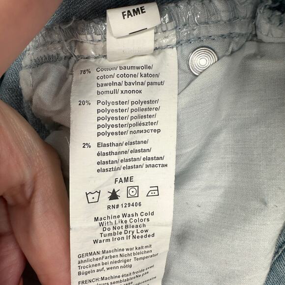 VENUS Light Blue 5-Pocket Diamond Button Closure Zipper Fly Jeans Size USA 16 - Picture 4 of 7